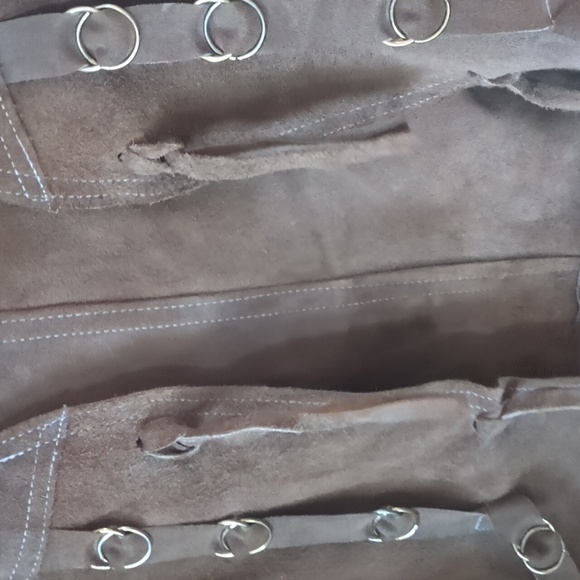 Vintage suede fringe vest - Picture 4 of 6